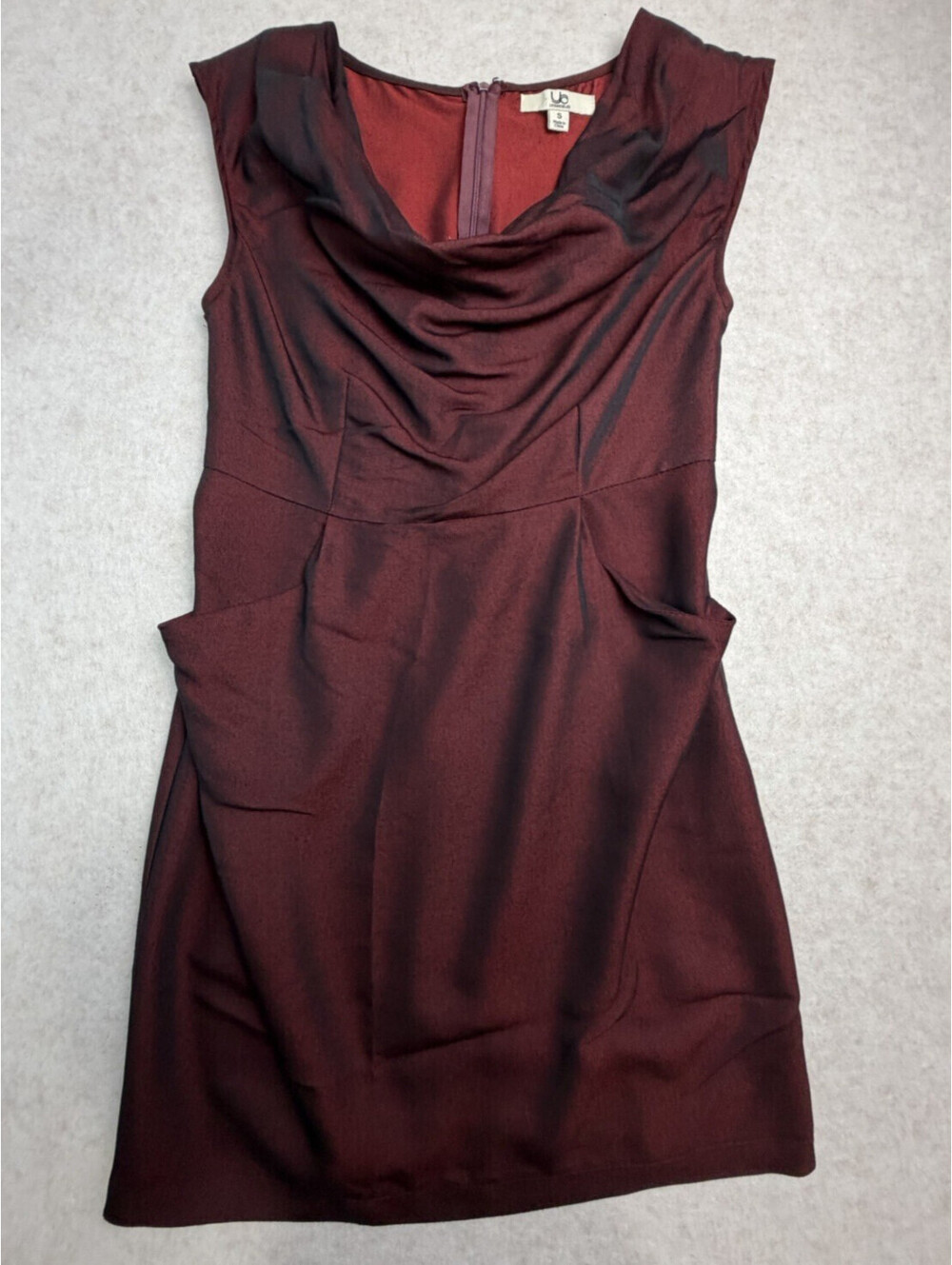YA Los Angeles Junior's Sz S Red Sleeveless Dress Back Zip Party Casual No Belt